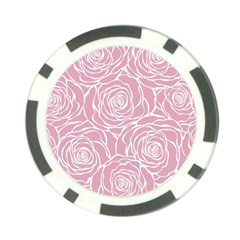 Pink Peonies Poker Chip Card Guard by NouveauDesign