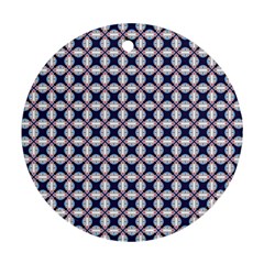 Kaleidoscope Tiles Round Ornament (two Sides) by jumpercat