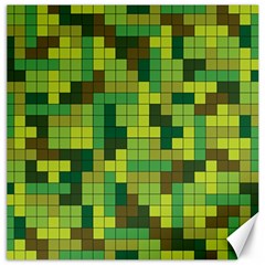 Tetris Camouflage Forest Canvas 12  X 12   by jumpercat