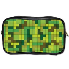 Tetris Camouflage Forest Toiletries Bags by jumpercat