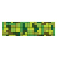 Tetris Camouflage Forest Satin Scarf (oblong) by jumpercat