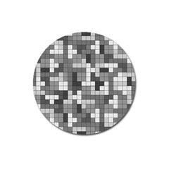 Tetris Camouflage Urban Magnet 3  (round) by jumpercat