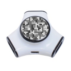 Tetris Camouflage Urban 3-port Usb Hub by jumpercat