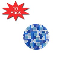 Tetris Camouflage Marine 1  Mini Magnet (10 Pack)  by jumpercat