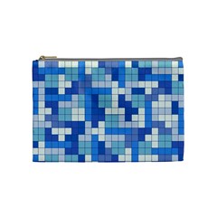 Tetris Camouflage Marine Cosmetic Bag (medium)  by jumpercat