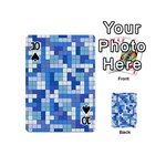 Tetris Camouflage Marine Playing Cards 54 (Mini)  Front - Spade10