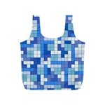 Tetris Camouflage Marine Full Print Recycle Bags (S)  Back