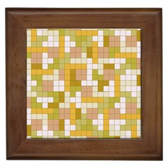 Tetris Camouflage Desert Framed Tiles