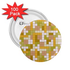 Tetris Camouflage Desert 2.25  Buttons (100 pack) 