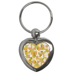 Tetris Camouflage Desert Key Chains (Heart) 