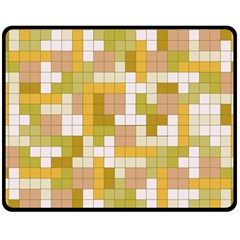 Tetris Camouflage Desert Fleece Blanket (medium)  by jumpercat