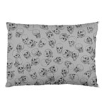 A Lot Of Skulls Grey Pillow Case (Two Sides) Back