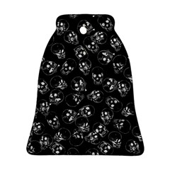 A Lot Of Skulls Black Bell Ornament (two Sides) by jumpercat