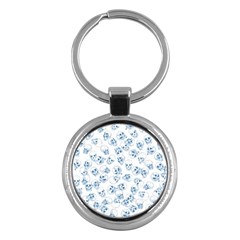 A Lot Of Skulls Blue Key Chains (round)  by jumpercat