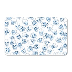 A Lot Of Skulls Blue Magnet (rectangular) by jumpercat