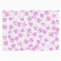 A Lot Of Skulls Pink Large Glasses Cloth by jumpercat