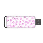 A Lot Of Skulls Pink Portable USB Flash (Two Sides) Back