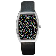 Retro Wave 3 Barrel Style Metal Watch