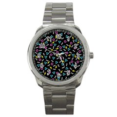 Retro Wave 3 Sport Metal Watch