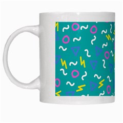 Retro Wave 4 White Mugs by jumpercat