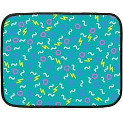 Retro Wave 4 Fleece Blanket (mini) by jumpercat