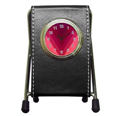 Tri 02 Pen Holder Desk Clocks