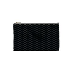 Dark Chevron Cosmetic Bag (Small) 