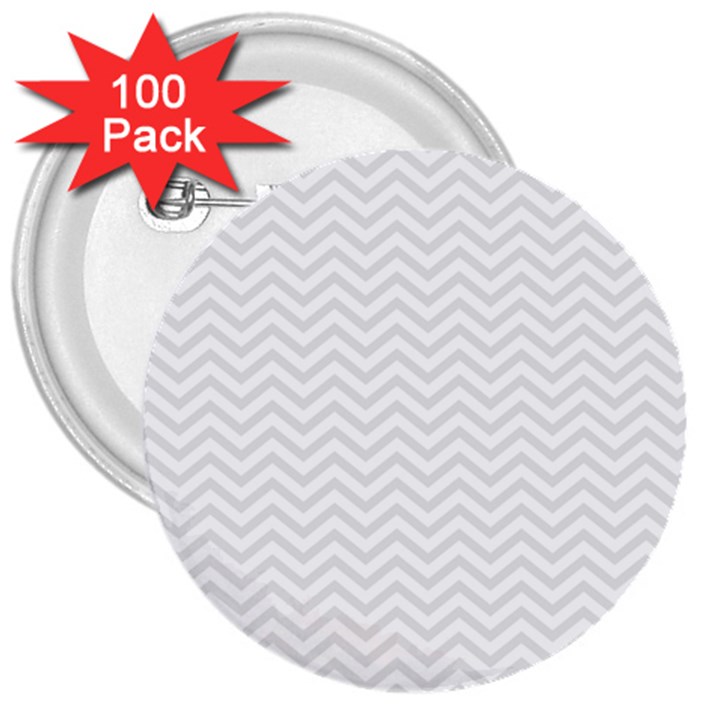Light Chevron 3  Buttons (100 pack) 