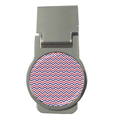 Navy Chevron Money Clips (round)  by jumpercat