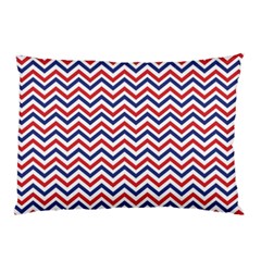 Navy Chevron Pillow Case by jumpercat