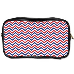 Navy Chevron Toiletries Bags 2-side by jumpercat