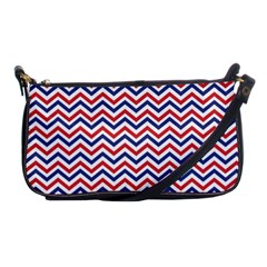 Navy Chevron Shoulder Clutch Bags by jumpercat