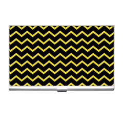 Yellow Chevron Business Card Holders by jumpercat