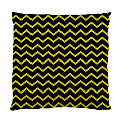 Yellow Chevron Standard Cushion Case (one Side) by jumpercat