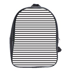 Basic Horizontal Stripes School Bag (xl) by jumpercat