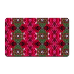 Christmas Colors Wrapping Paper Design Magnet (rectangular) by Fractalsandkaleidoscopes