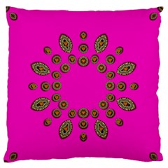 Sweet Hearts In  Decorative Metal Tinsel Large Flano Cushion Case (one Side) by pepitasart