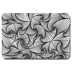 Fractal Sketch Light Large Doormat  by jumpercat