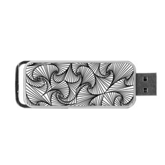 Fractal Sketch Light Portable Usb Flash (two Sides) by jumpercat