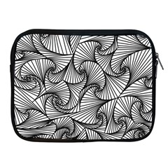 Fractal Sketch Light Apple Ipad 2/3/4 Zipper Cases by jumpercat