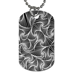 Fractal Sketch Dark Dog Tag (one Side) by jumpercat