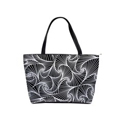 Fractal Sketch Dark Shoulder Handbags by jumpercat
