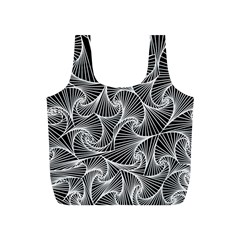 Fractal Sketch Dark Full Print Recycle Bags (s)  by jumpercat