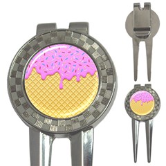 Strawberry Ice Cream 3-in-1 Golf Divots by jumpercat