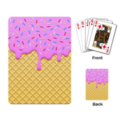 Strawberry Ice Cream Playing Card by jumpercat