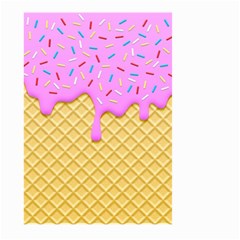 Strawberry Ice Cream Large Garden Flag (two Sides) by jumpercat