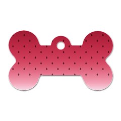 Watermelon Dog Tag Bone (one Side)