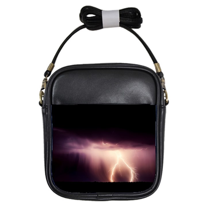 Storm Weather Lightning Bolt Girls Sling Bags