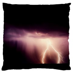 Storm Weather Lightning Bolt Large Cushion Case (two Sides) by BangZart