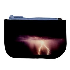 Storm Weather Lightning Bolt Large Coin Purse by BangZart